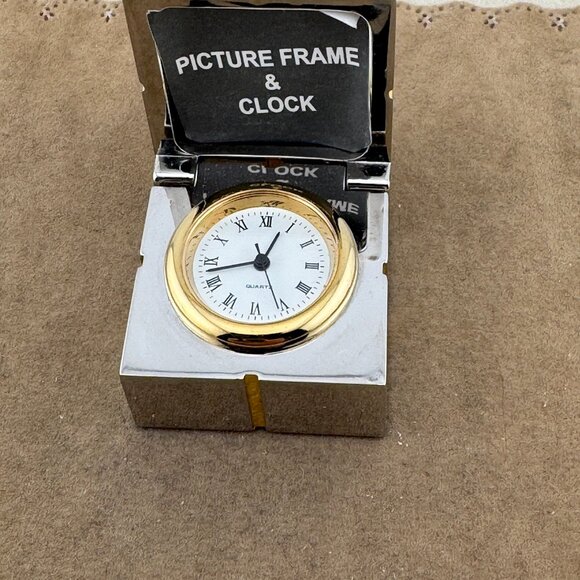 Time in a Box Vintage Gift Box with a Quartz Watch Picture Frame